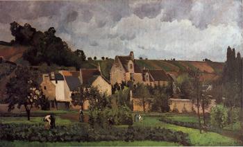 卡米耶 畢沙羅 View of l'Hermitage at Pontoise 卡米耶 畢沙羅 View of l'Hermitage at Pontoise